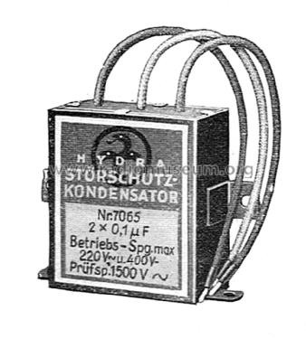 Störschutz-Kondensator Nr. 7065; Hydrawerk, (ID = 2517885) Diverses