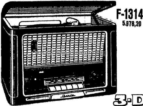 Radiogramola F-1314; Iberia Radio, S.A.; (ID = 622372) Radio