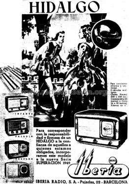 Hidalgo 3542 Serie W; Iberia Radio, S.A.; (ID = 2377932) Radio