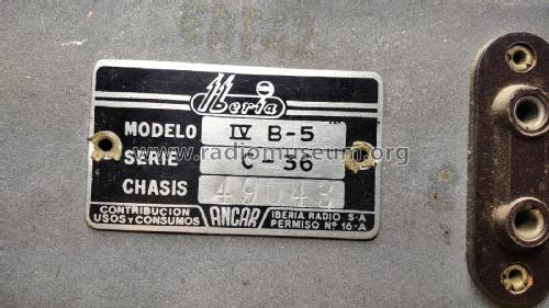 IV B-5 Serie C-36; Iberia Radio, S.A.; (ID = 2946722) Radio