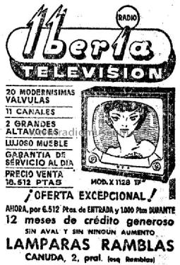 X-1128; Iberia Radio SA; (ID = 962821) Television