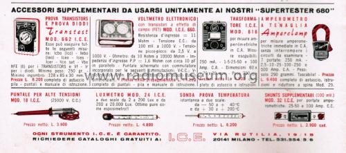 Supertester 680G; ICE, I.C.E.; Milano (ID = 2468766) Equipment