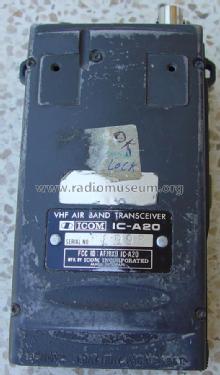 Air band Transceiver IC-A20; Icom, Inoue (ID = 1702970) Commercial TRX