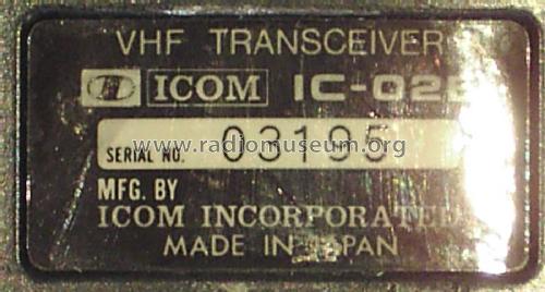 IC-02 /A /AT /E; Icom, Inoue (ID = 2585042) Amat TRX