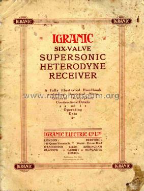 Supersonic Heterodyne ; Igranic Electric Co. (ID = 1765542) Radio