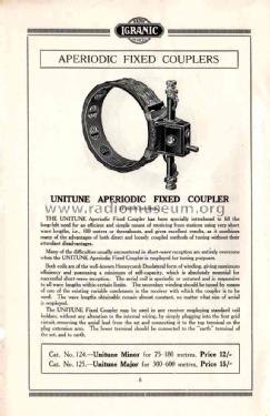 Unitune Aperiodic Fixed Coupler ; Igranic Electric Co. (ID = 1772606) Radio part