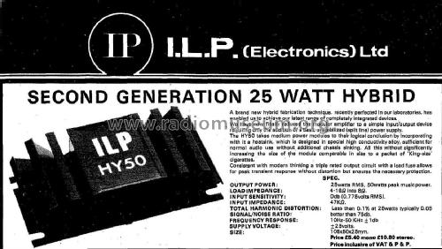 Hybrid Power Amplifier HY50; ILP Electronics (ID = 2846213) Ampl/Mixer