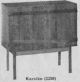 Korsika 2250 Ch= Kommodore; Ilse-Werke, Ilse & (ID = 318435) Television