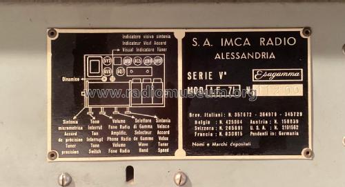 Esagamma IF71; Imca Radio; (ID = 3040624) Radio