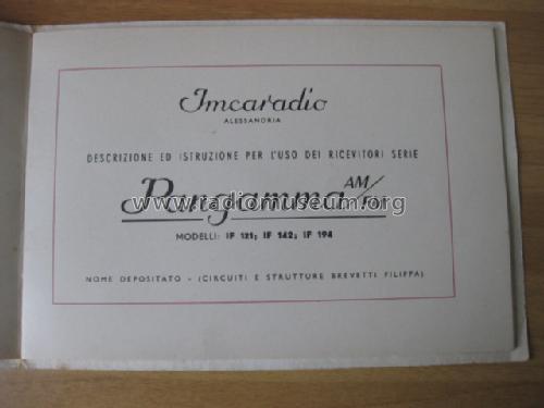 Pangamma AM/FM IF121; Imca Radio; (ID = 1677888) Radio