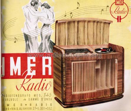 745RF; IMER Radio I.M.E.R.; (ID = 2536117) Radio