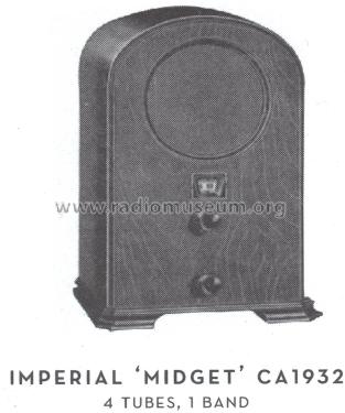 Midget Cathedral ; Imperial Radio (ID = 1585041) Radio