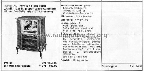 Antik Ch= 1223 SL; Imperial Rundfunk (ID = 1601579) Televisore