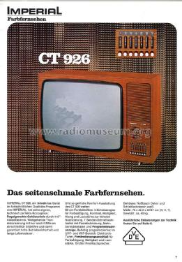 CT926; Imperial Rundfunk (ID = 1602070) Televisore