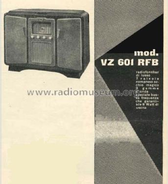 Radiofonobar VZ 601 RFB; Incar S.r.l.; (ID = 2504925) Radio