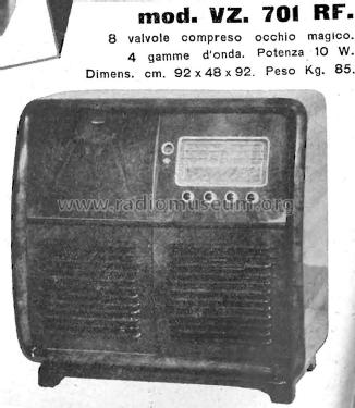 VZ701 RF; Incar S.r.l.; (ID = 2819626) Radio