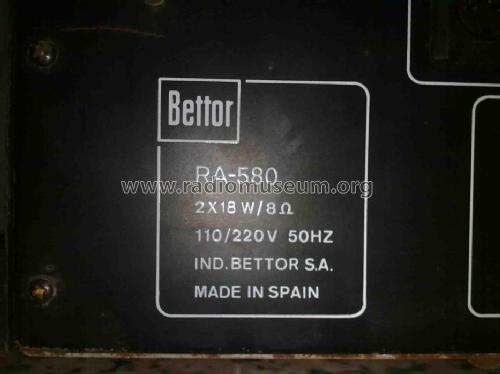 RA-580; Bettor, Industrias; (ID = 1104341) Ampl/Mixer