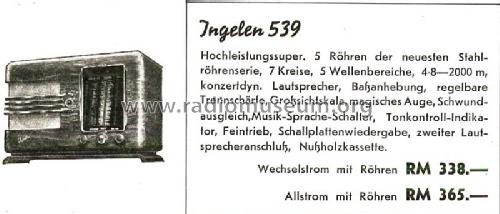 539A ; Ingelen, (ID = 1386649) Radio