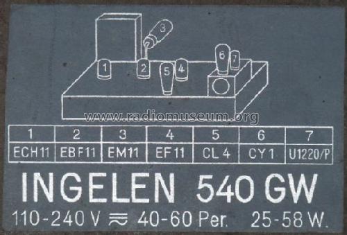540GW mit Autotrafo; Ingelen, (ID = 781396) Radio