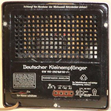 Deutscher Kleinempfänger DKE; Ingelen, (ID = 1770950) Radio