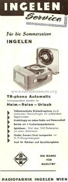 Plattenspieler TR phono; Ingelen, (ID = 1127503) R-Player