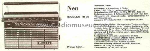 TR75; Ingelen, (ID = 757828) Radio