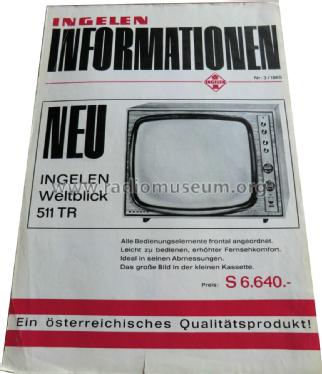 Weltblick 511TR; Ingelen, (ID = 1847336) Television