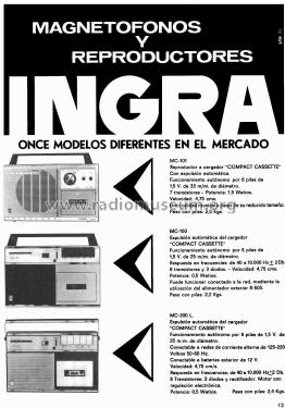 MC-150; Ingra; Barcelona (ID = 2294276) R-Player