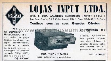 TS-7; Input, Indústria e (ID = 1970991) Car Radio
