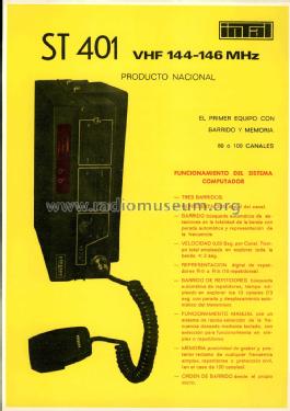 Transceptor VHF ST-401; INTAL; Industria de (ID = 2249057) Amat TRX
