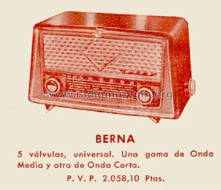 Berna 411-J; Inter Electrónica, S (ID = 1360386) Radio