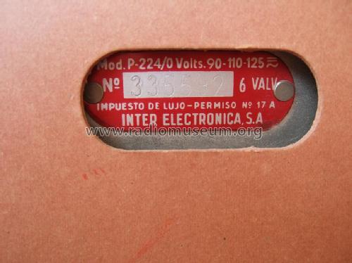 Haití M.A. F.M. P-224/0; Inter Electrónica, S (ID = 446343) Radio