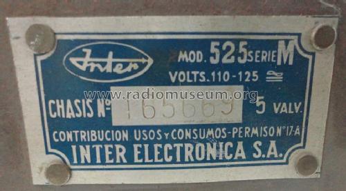 Luzon 525 Serie M; Inter Electrónica, S (ID = 1685364) Radio
