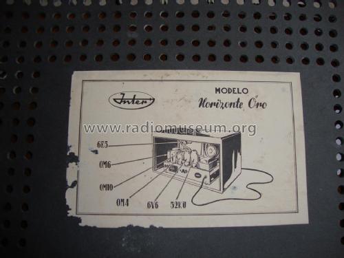 Horizonte Oro 615-A; Inter Electrónica, S (ID = 2185940) Radio