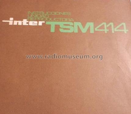 Tocadiscos TSM-414 ; Inter Electrónica, S (ID = 3102724) Ton-Bild