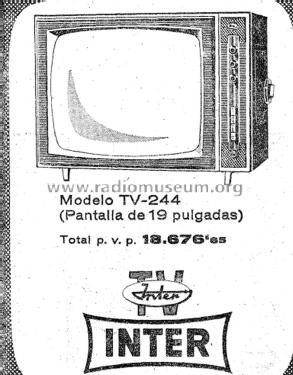 TV-244; Inter Electrónica, S (ID = 2939223) Television