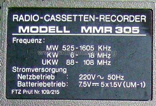 Multi Mixing Recorder MMR 305; Intercord; Stuttgart (ID = 1687908) Radio