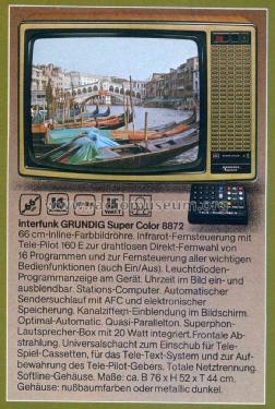 Interfunk Super Color 8872; Grundig Radio- (ID = 1766932) Television