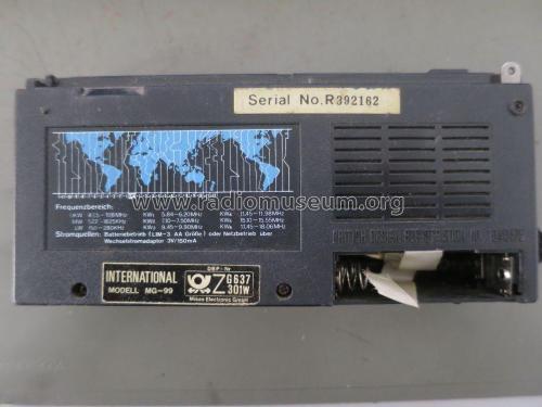 9-Band Weltempfänger MG-99; International (ID = 2511029) Radio