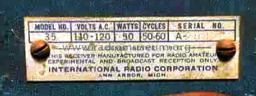 Kadette 35 Telematic ; International Radio (ID = 687305) Radio