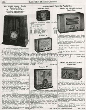 Kadette 400 ; International Radio (ID = 1731675) Radio