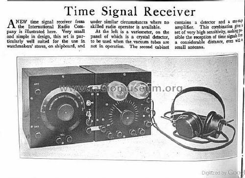 Time Signal Receiver ; International Radio (ID = 1069387) Radio