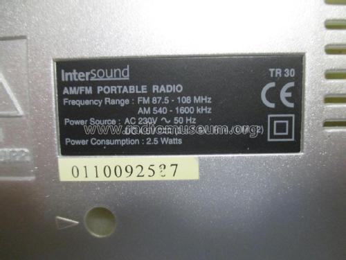 AM/FM Portable Radio TR-30; Intersound brand (ID = 2465232) Radio
