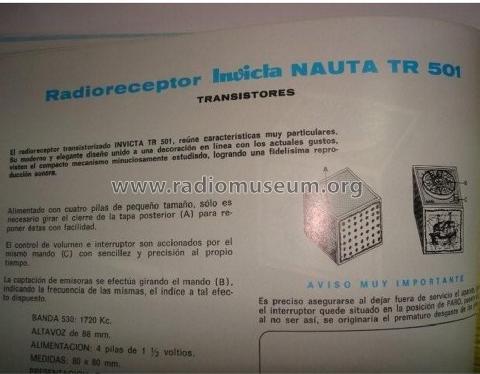 Nauta TR-501; Invicta Radio, (ID = 1397087) Radio