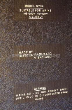 94; Invicta Radio Ltd.; (ID = 1380723) Radio