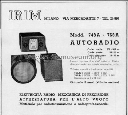 763A; IRIM I.R.I.M. - (ID = 2460908) Car Radio