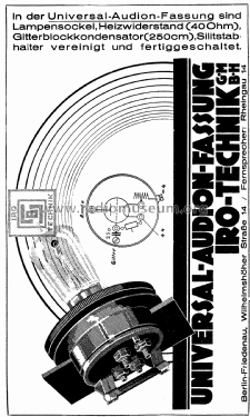 Universal-Audion-Fassung ; IRO-Technik GmbH; (ID = 2531758) mod-pre26