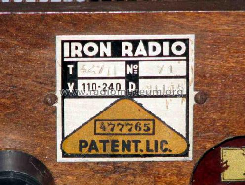 Imposant 427U; Iron-Radio, Ing. (ID = 543281) Radio