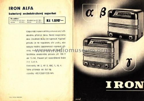 Iron Alfa B ; Iron-Radio, Ing. (ID = 1883486) Radio