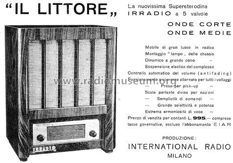 Littore ; Irradio; Milano (ID = 1529586) Radio